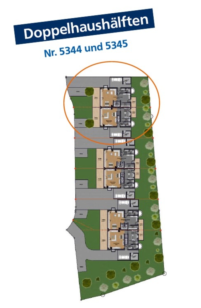 Moderne Doppelhaushälften in Aitrach 